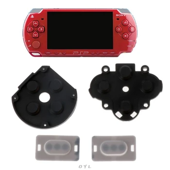 1Set סיליקון גומי כפתור בורר מוליך משטח ההחלפה עבור Sony PSP 1000